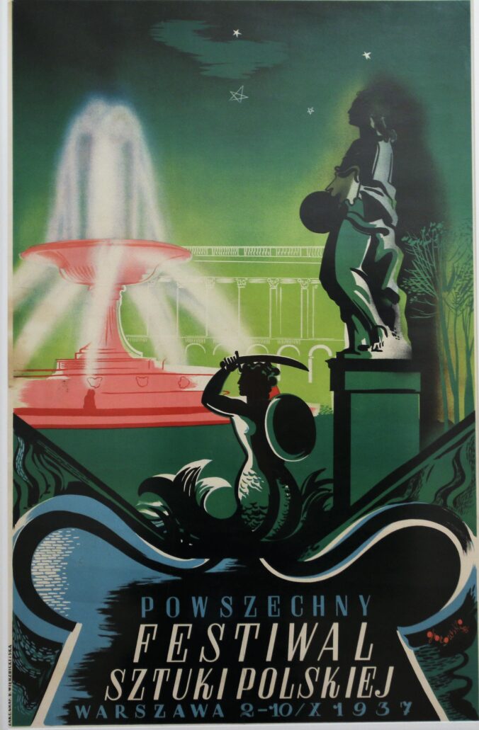 Plakat projektu Tadeusza Gronowskiego z roku 1936. Fot. Jerzy S. Majewski